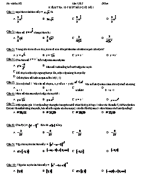 Kiểm tra 10 phút đầu giờ môn Toán